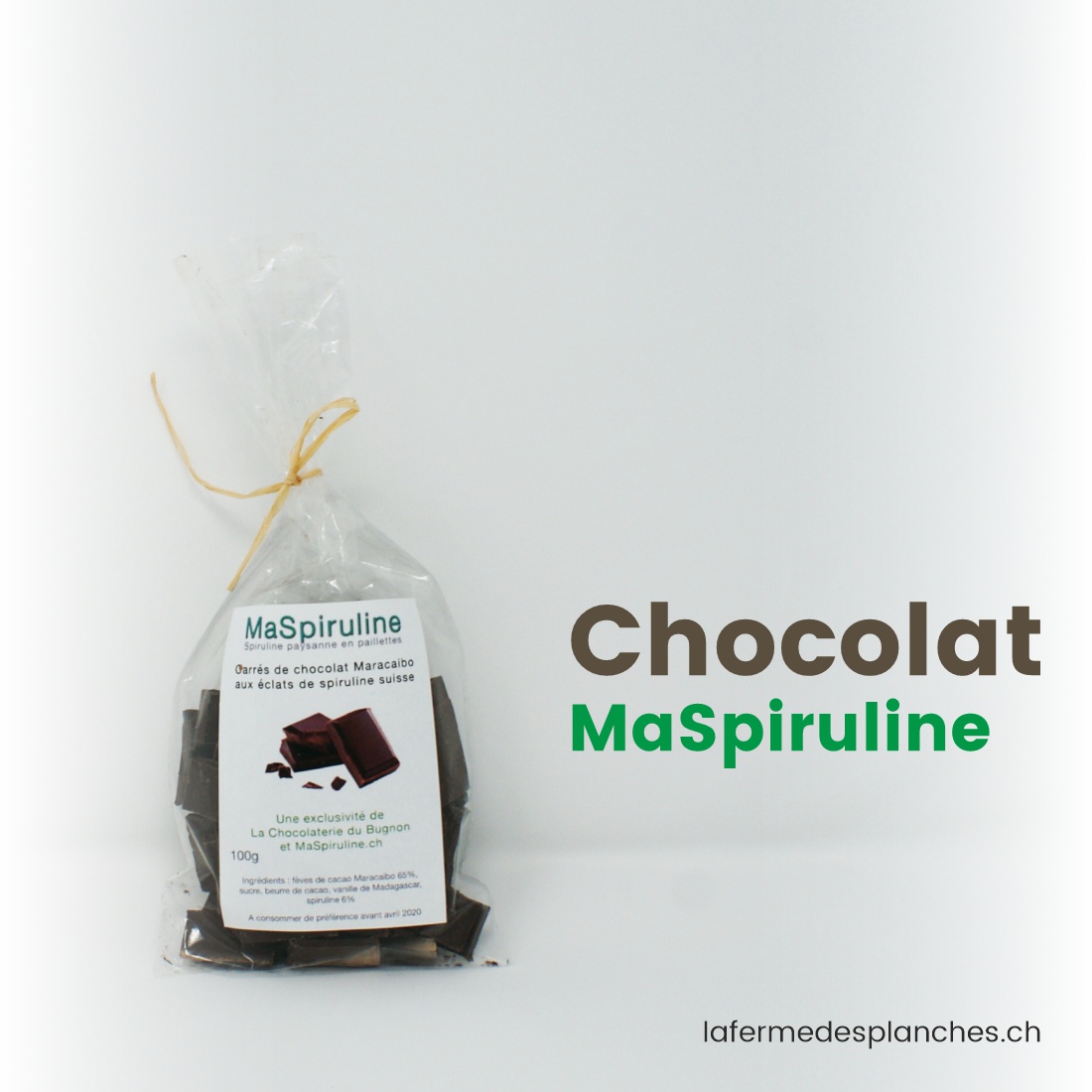 La Ferme des Planches, Chocolat MaSpiruline
